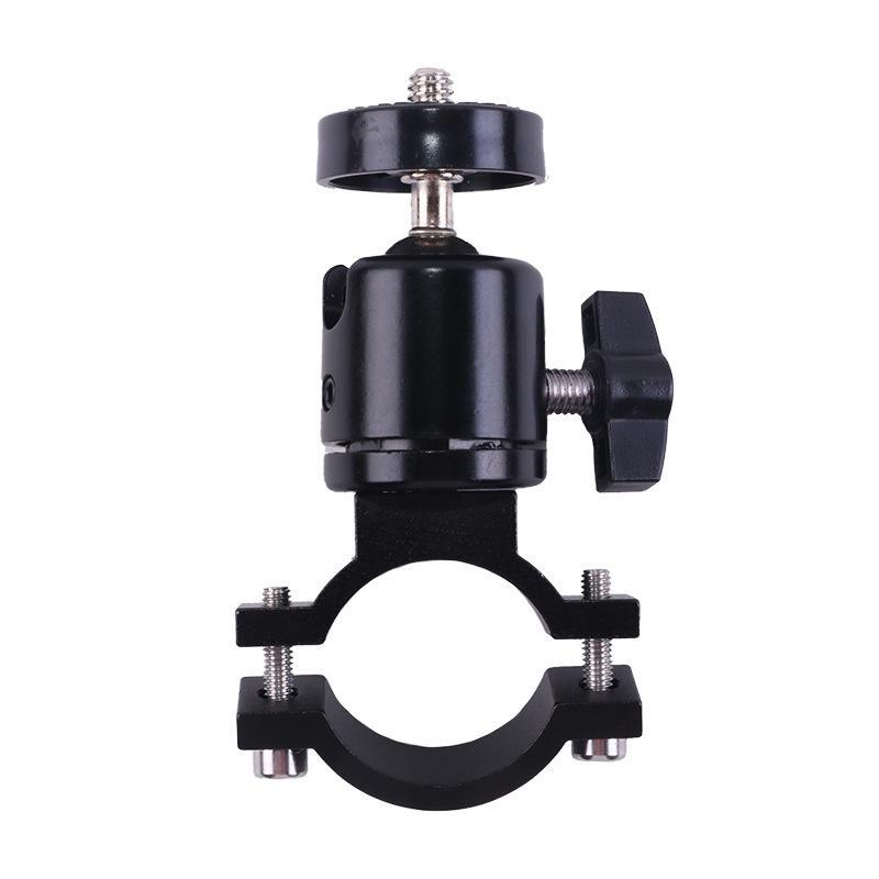 Металлический зажим для велосипеда и мотоцикла GoPro Sports Camera O-образной формы с горизонтальным кронштейном с двумя головками на 360°.