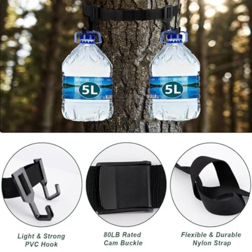 Woven Webbing Gear Hanging Hook Multi-Hooks Hunting Gear Hanger Outdoor Gear Storage