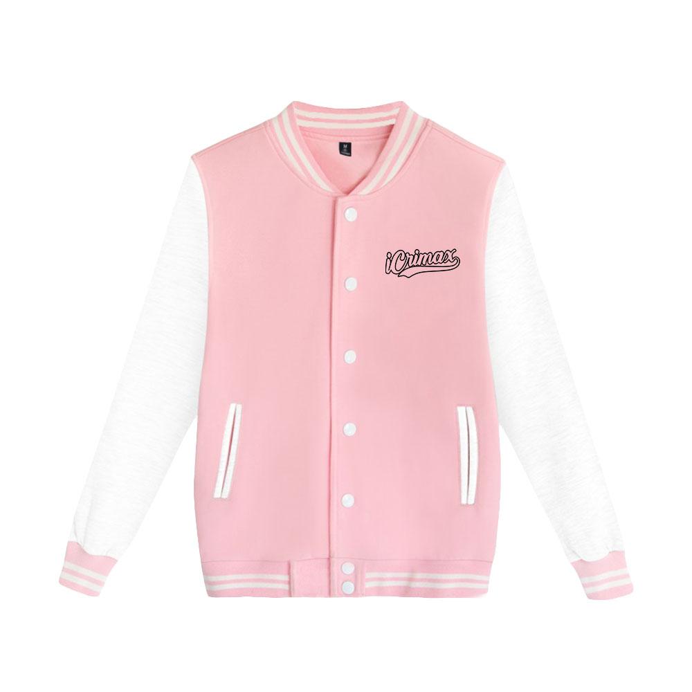 Новые женские мужские куртки куртка-бомбер Icrimax бейсбольная куртка свободного покроя хип-хоп верхняя одежда для пар колледжа одежда