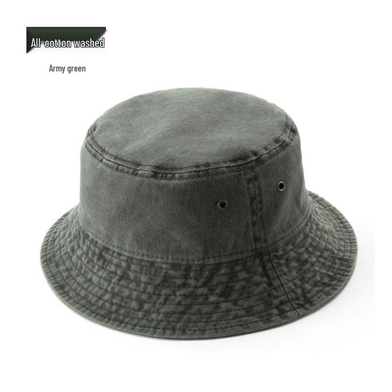 Vintage Hip-Hop Washed Cotton Bucket Hat