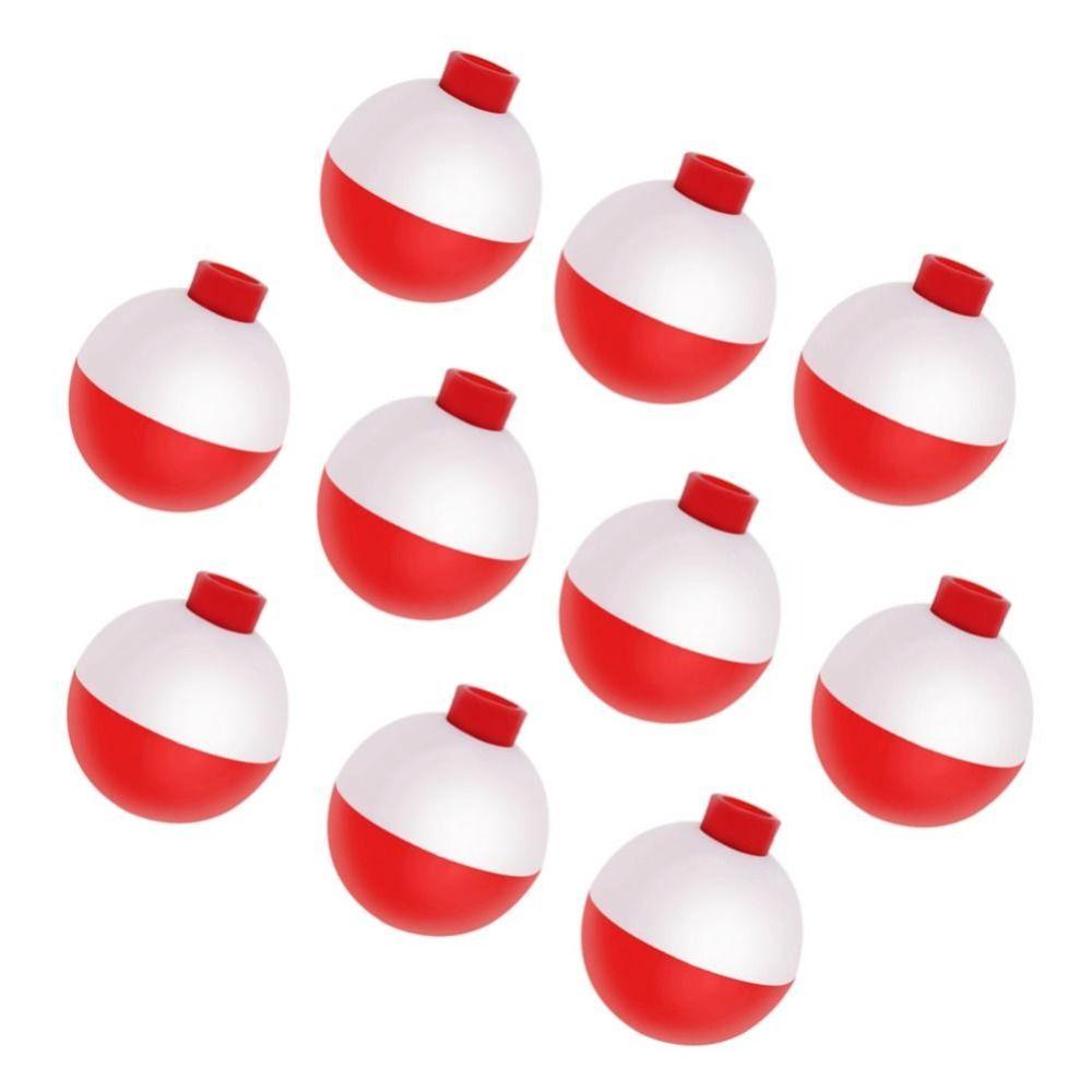 10PCS Hard Snap-on Fishing Floats ABS Fishing Bobber Bulk Fishing Buoy Fishing Floats