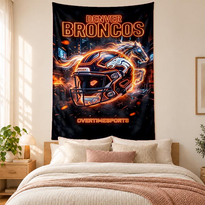Denver Broncos Tapestry highquality for decorating living room bedroom dorm walls ideal as bedroom wallart orholiday gift