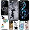 Musical Music Note Case For Apple iPhone 12 13 Mini 11 14 15 16 Pro Max Plus X XR XS Max Coque