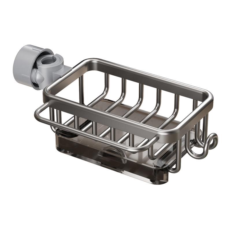 Kitchen Sink Drain Basket and Storage Rack for Dishwashing Essentials