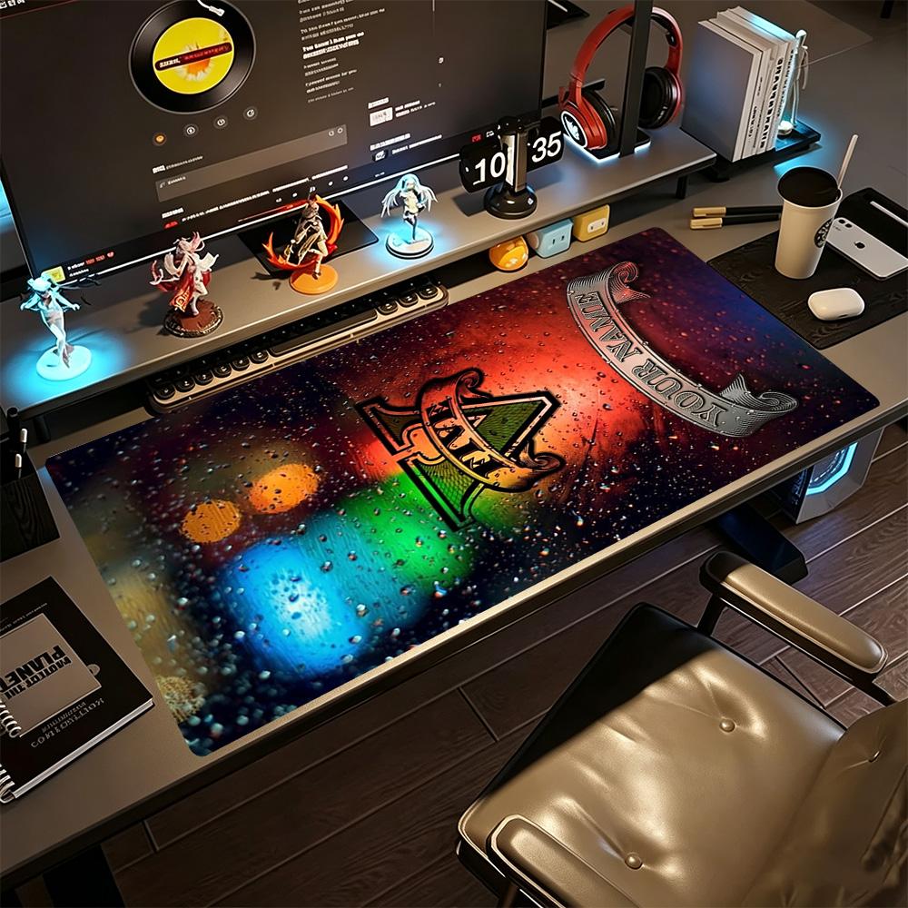 Gta Customize Text Mouse Pad Desk Mat Desktop Mouse Pad Non-Slip Rubber Base Suitable for Office Gaming PC Laptop