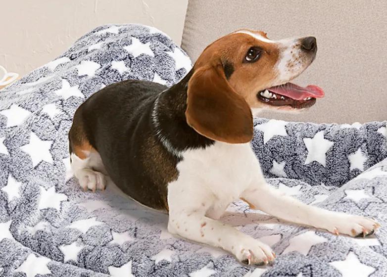 Luxury Print Dog & Cat Fleece Flannel Eco-Friendly Soft Warm Multi-functional Pet Sleep Bed Cover
