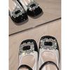 French Thick Heel Mary Jane Shoes Women's 2025 New Spring Retro Rhinestone Spring and Autumn Square Head Small Leather Shoes Single Shoes