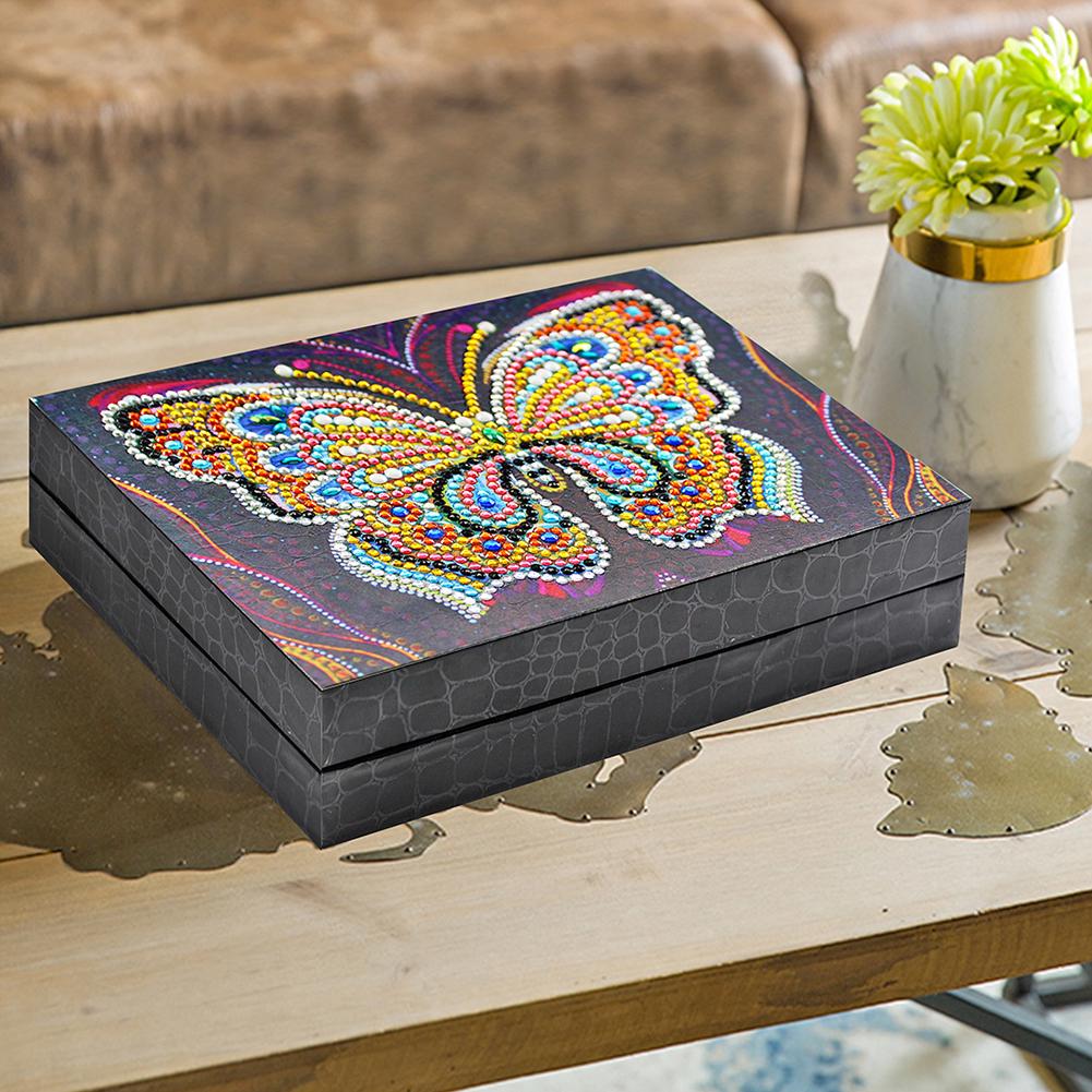 Special-shaped Diamond Painting DIY Butterfly Resin Jewelry Box Containers Desktop Decorative Storage Organizer Case Dropship