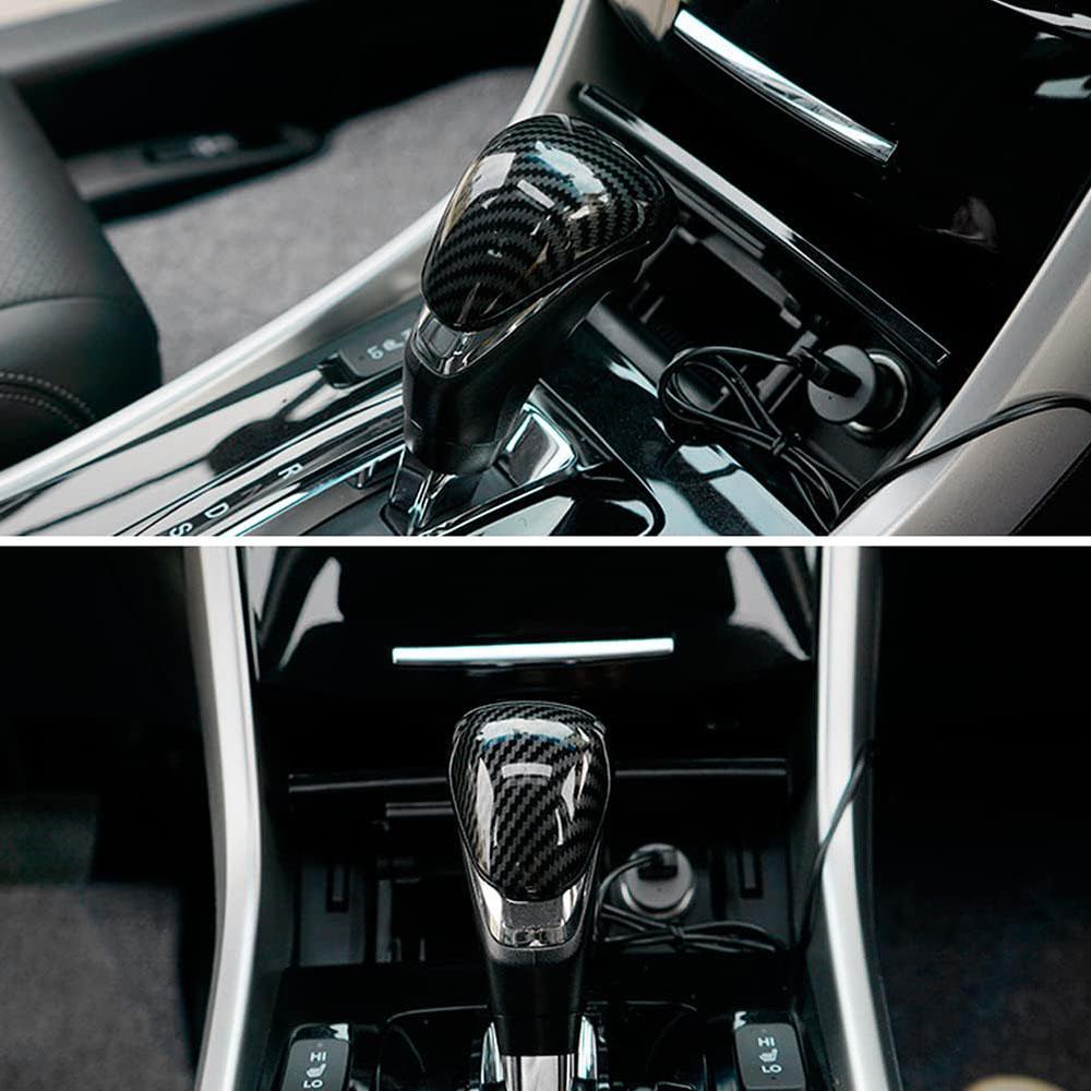 Carbon Fiber Style Gear Shift Knob Cover Fit For Honda Accord 2013-2017
