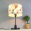 Drum Lampshade Floral Printed Lamp Shade Linen Handcrafted Rustic Lamp Shade for Table Lamps Floor Lamps Farmhouse Decoration