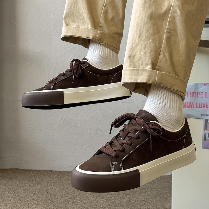 Мода 2025 Новое поступление Мужские Женские Парные Замшевые Кроссовки Повседневная обувь 36-44 Ретро Дышащие Нескользящие для Ежедневной Ходьбы