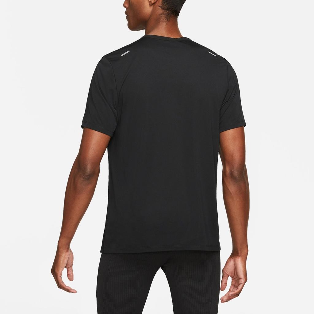 Nike Дышащая и удобная мужская футболка с коротким рукавом для бега, черная