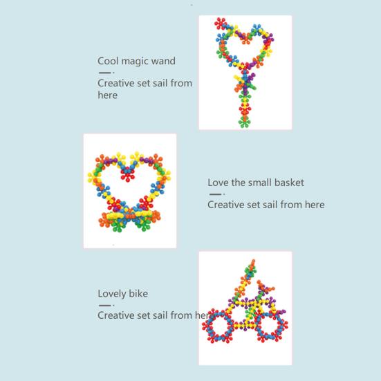 60/100/200 шт. развивающие трехмерные экологически чистые кирпичные игрушки снежный цветок мозговая игра развлекательная игрушка