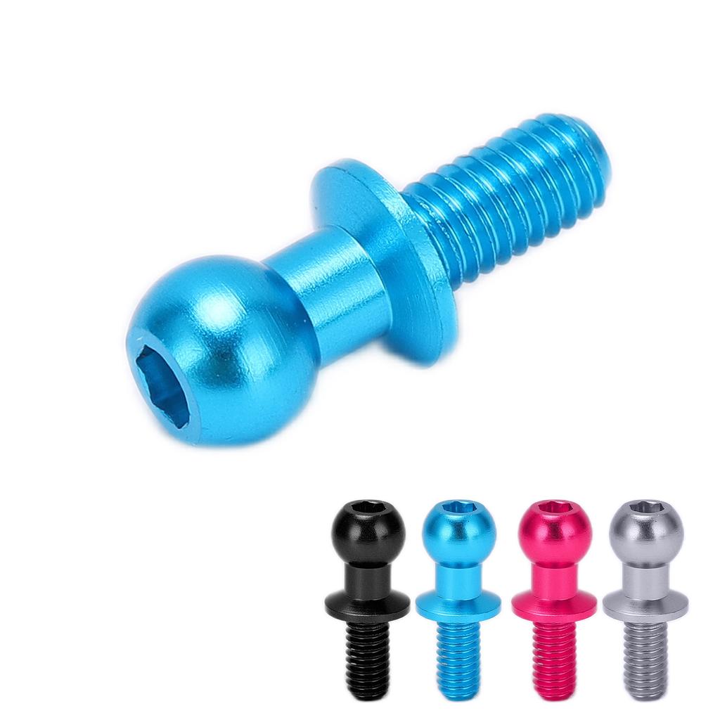 Universal Spare Parts for RC Cars M3 Metal Hex Ball Screw Compatible with Tamiya TT01/02 RC Car Tie Rod Ends and Shock Mounts