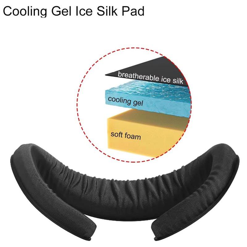 AMVR For VR Glasses Compatible Ice Silk Pad For Meta Cooling Face Mask Cover Facial Interface Replacement 5