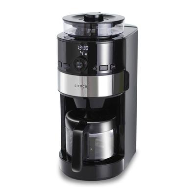 Полностью автоматическая кофеварка Siroka Cone Type (Модель 2017 года) [Glass Server/Таймер резервирования/Автоматическое измерение] SC-C111