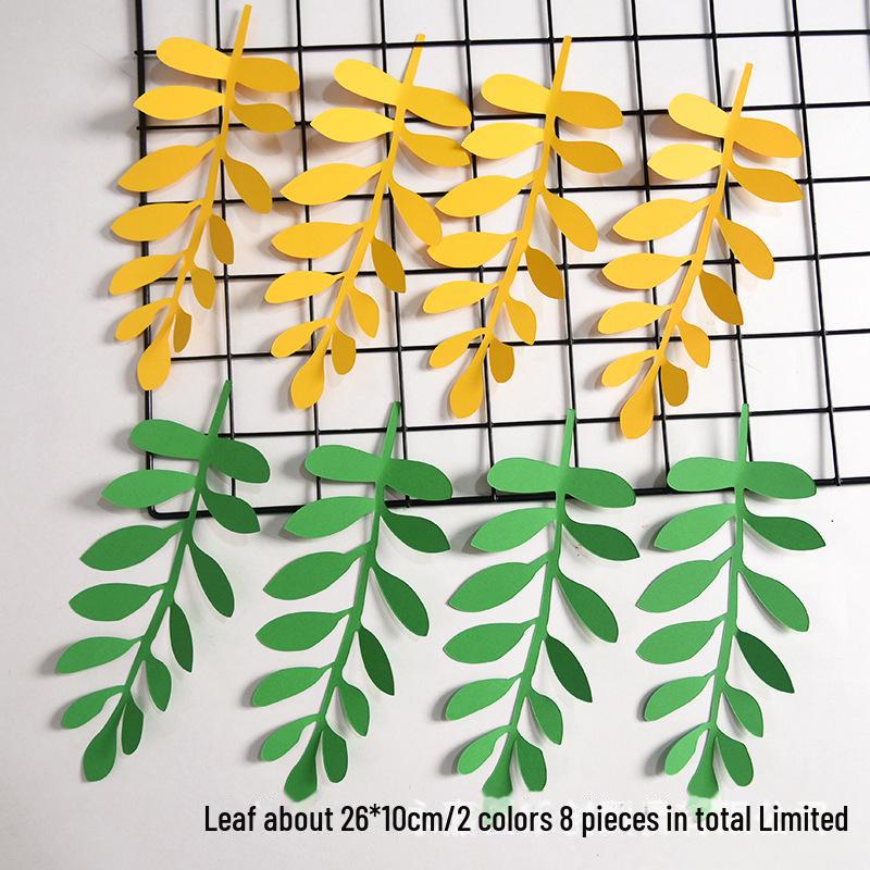 Декор стен в виде листьев и цветов в скандинавском стиле для школьных классов, торговых центров и детских комнат