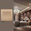 with LED Lamp Wall Switches Gold 1/2/3/4 Gang New Wall Light Switch Panel