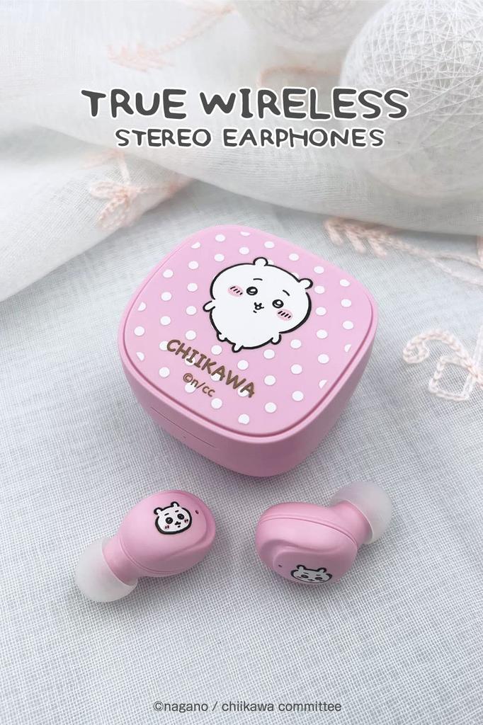 Tama Electronics Chiikawa True Wireless Earphones 3 Cherry Latest Bluetooth IPX4 SBC and AAC Codec Support (Chiikawa Blossom) SQ-BS75, 5.3,