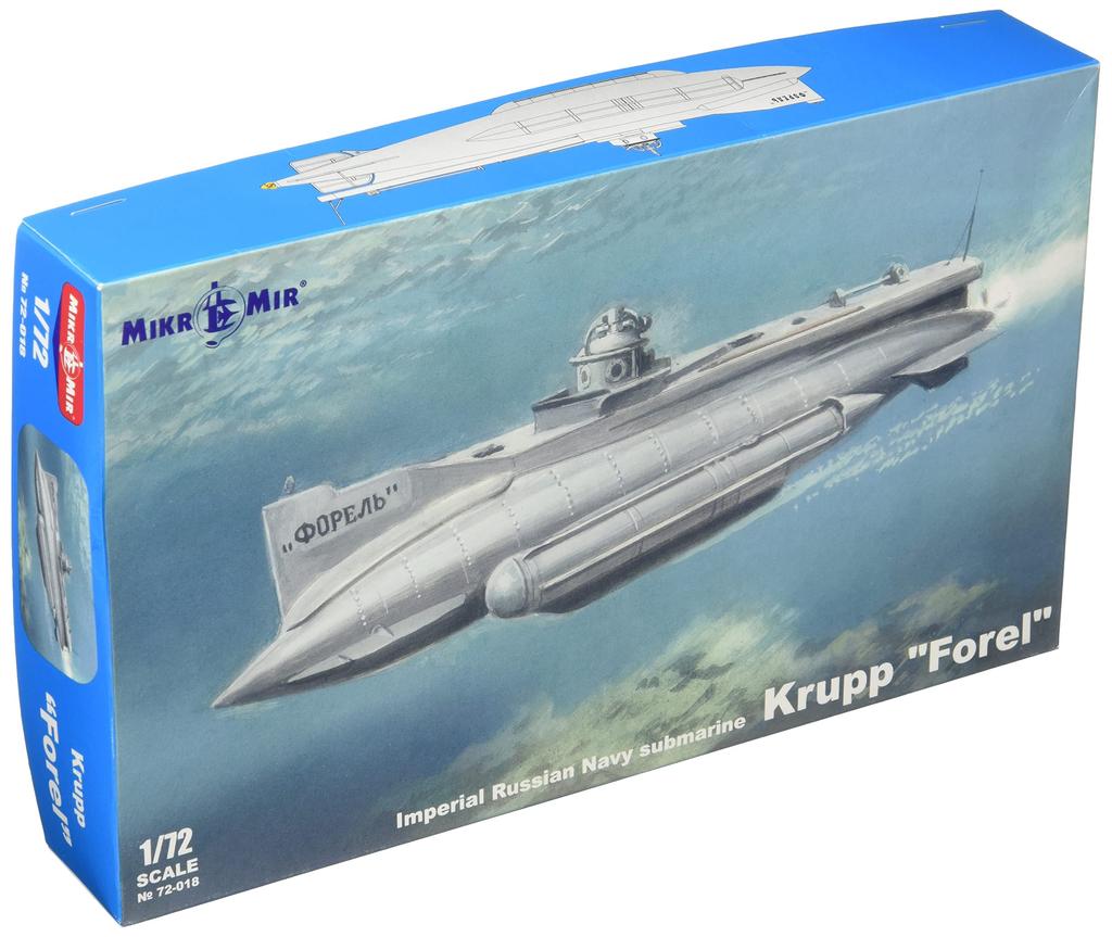 Micromil Imperial Russian Navy Submarine Forel Plastic Model 1/72 MKR72-018