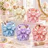Creative Bowknot Storage Box Multi-function Makeup Brush Storage Case Desktop Organizer  Office
