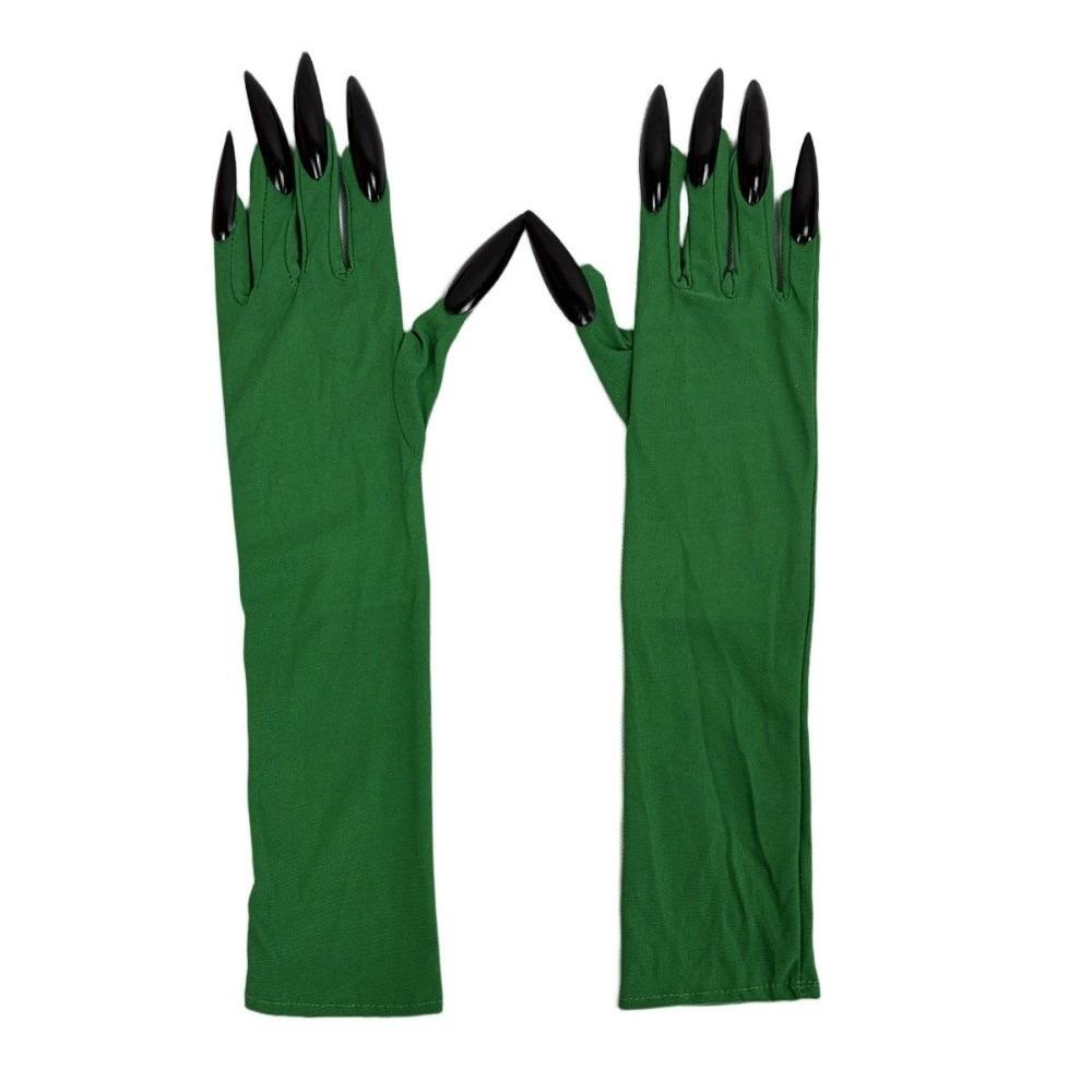 Fancy Props Halloween Cosplay Gloves Long Nails Ghost Claw Mittens Cosplay Performance