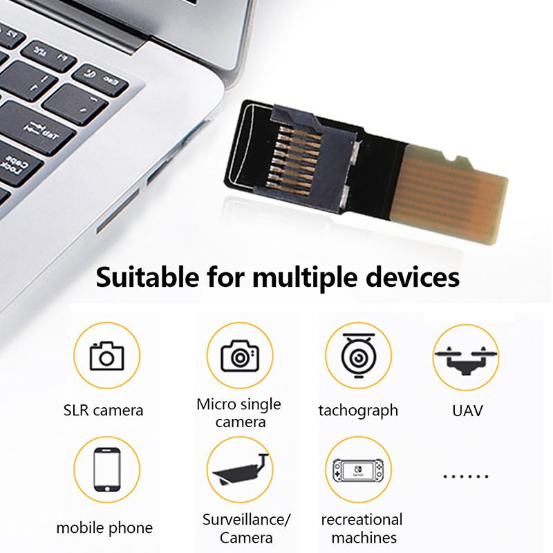 1x Test Tool For Micro SD TF Memory Card Male To Female Extension Adapter Extender PCBA Connector For Phone Computer MP3 MP4 GPS