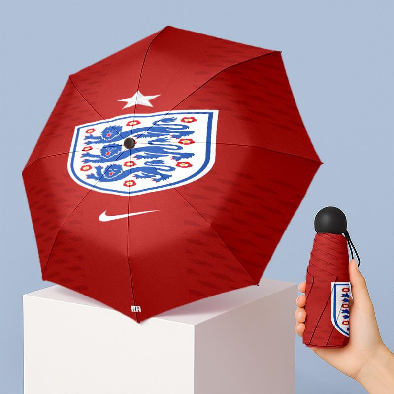 England national football team Pattern Printed Mini 5 Folds 8 Ribs Compact Umbrella Windproof Waterproof Lightweight Portable Folding