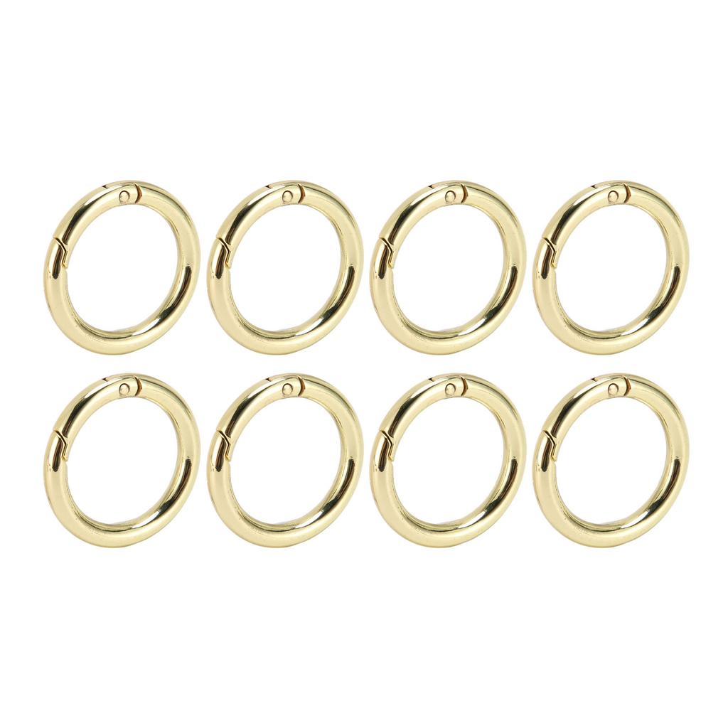 20Pcs Spring O Rings 1.69in Diameter 0.24in Thick Strong Copper Secure Closure Spring Buckles for Purse Bag Jewelry