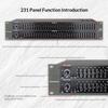 31Band Graphic Equalizer 1/3 Octave - Professional Stage Performance EQ with 20Hz-20kHz 108dB Dynamic Range for Sound Adjustment