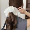 Oversized Chiffon Hair Rope Loop Headband Elegant Solid Color Elastic Hairband Rubber Bands Scrunchies Korean Hair Accessories
