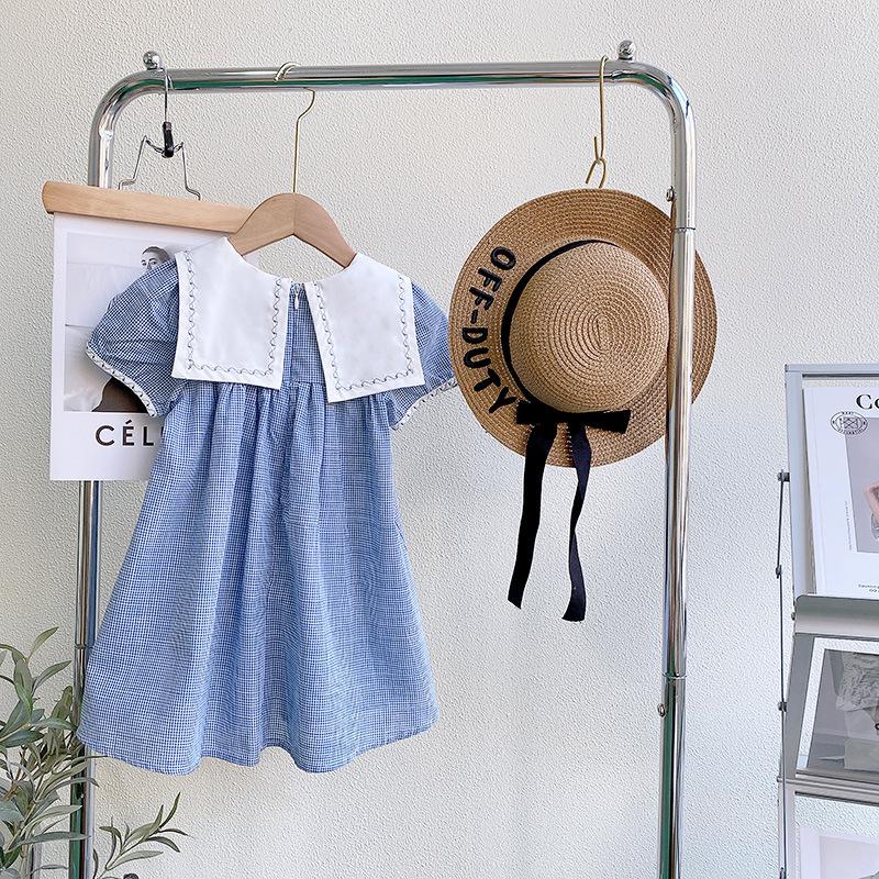 Платье для девочек, детское платье принцессы в консервативном стиле, юбка с матросским воротником