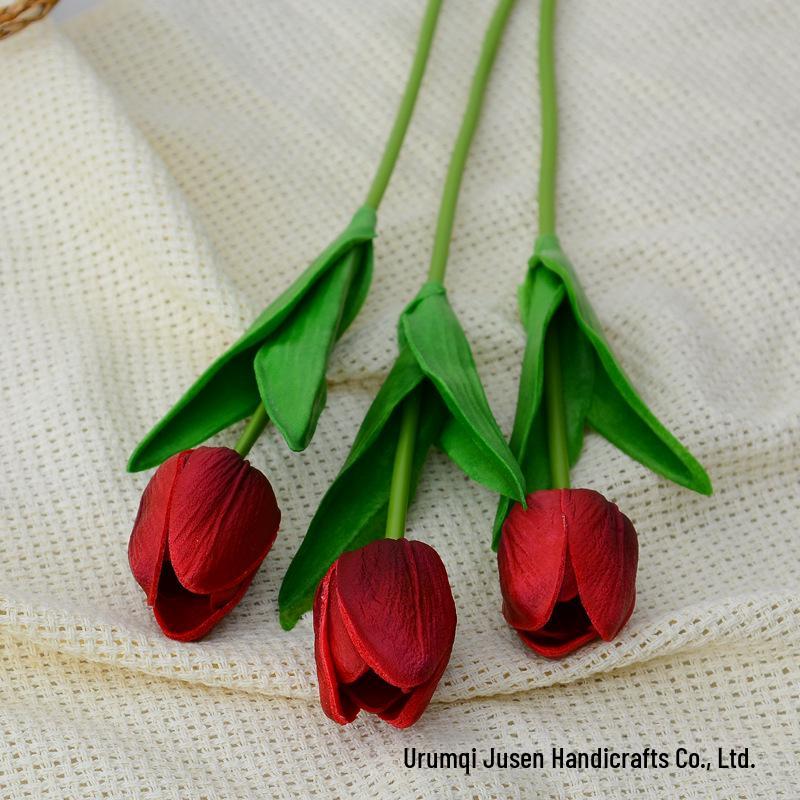 Искусственные тюльпаны для домашнего декора и свадебных букетов