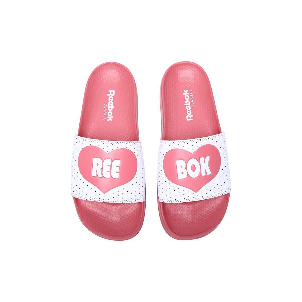 Reebok Classic Slide Comfortable Flat Heel Sport Slippers Women Footwear Pink White EF8148