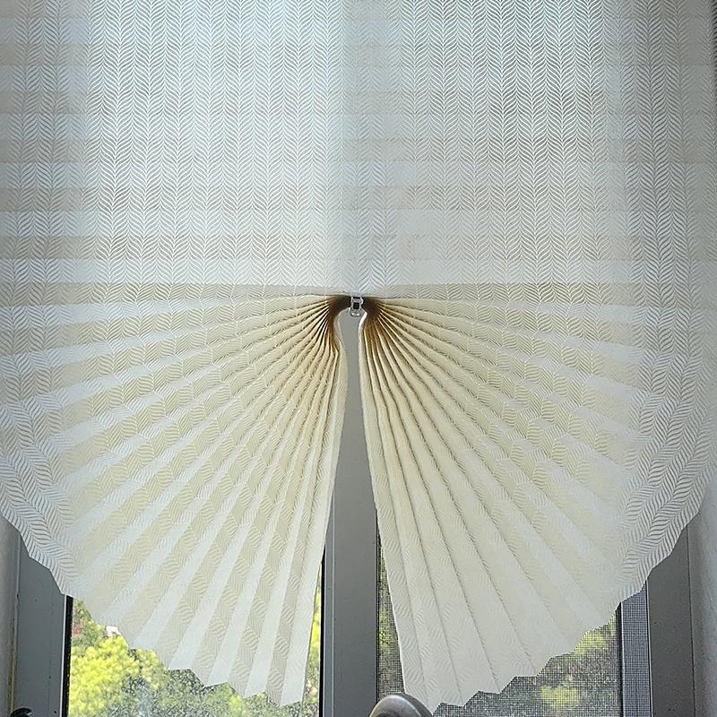 2 шт./компл. Полузатемняющие шторы для окон, Домашний декор, Полупрозрачные шторы для окон, Бумажные жалюзи для окон, 60/90x180 см