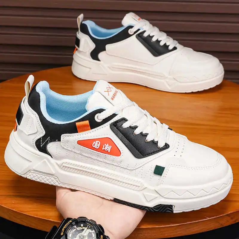 Fashion With Lacing Thick Heel Men's Sneakers For Summer Tennis Men's Moccasin Shoes Men's Lace Basketball Sport Krasovka Popular