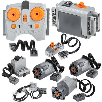 AIMATRIX 9 шт. Набор моторов Power Functions, Совместимый с наборами Technic, включая ML мотор, батарейный блок AA (8881), Дистанционное управление (8879), и ИК-приемник (8884)