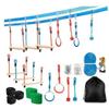 Kids Fitness Rings Climbing Game Toy Outdoor Training Activity Safe Sports Rope Swing Hanging Rings Children Climbing Equipment