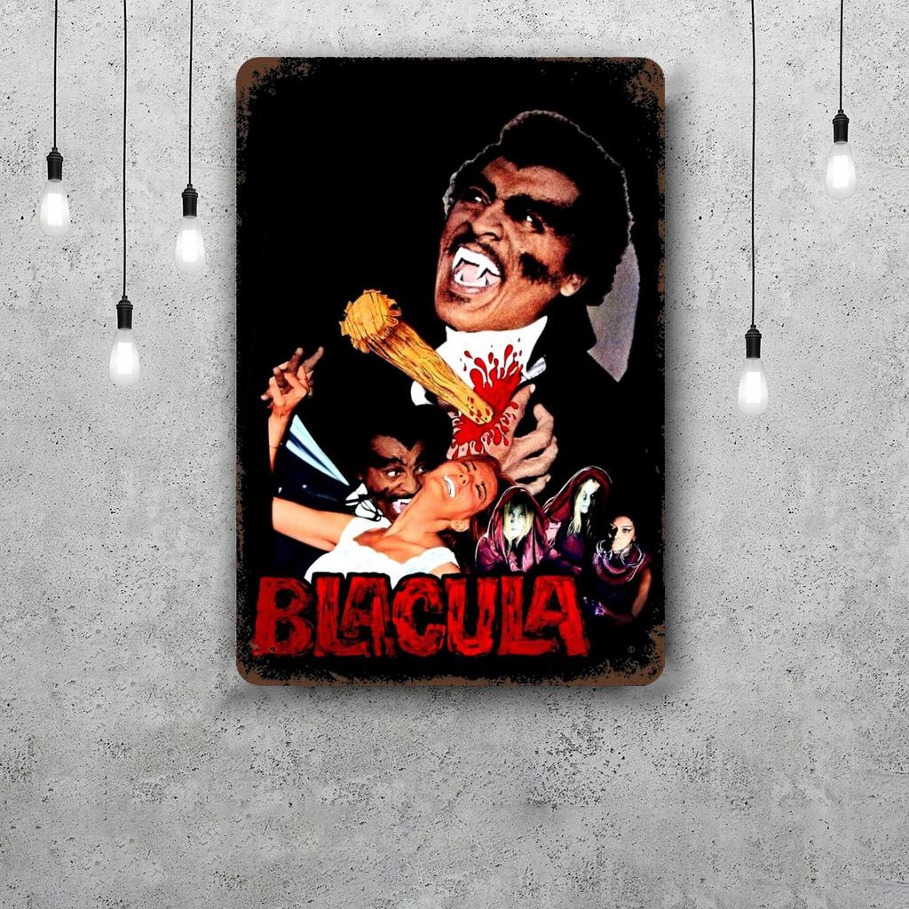 Blacula movie Винтажные Металлические Жестяные Знаки Постеры Декор Ретро Металлическая Табличка Настенное Искусство Декор для Гаража Бара