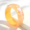 Glitter Colorful Wave Round Acrylic Thick Bangle for Women Girls New Korean Resin Wide Cuff Bracelets Sweet Jewelry Popular Gift
