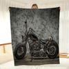 Motorcycle blanket flannel blanket foldable blanket washable sofa blanket plush blanket