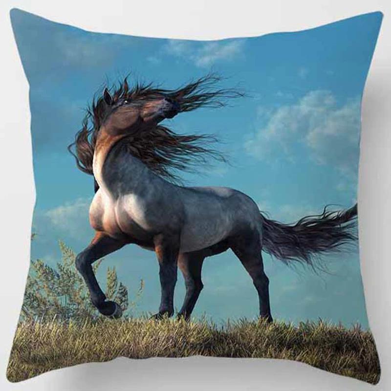 45X45СМ Серия Животные Тигр Подушка Подарок Украшение для Дома Офиса Подушка Наволочка для Подушки Спальня Диван Автомобиль