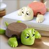 1/2sets Funny Turtle Coaster Anti-Slip Heat-Resistant Cup Holder Desk Protect Pad for Home Office Prank Desktop Ornament Gifts
