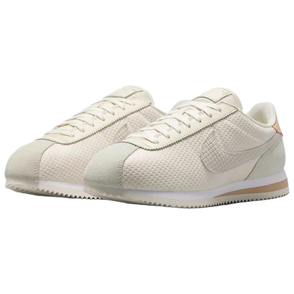 Nike Cortez Pearl White Mesh Women Sneakers Cream Pale-Ivory Vachetta-Tan IB8879-211