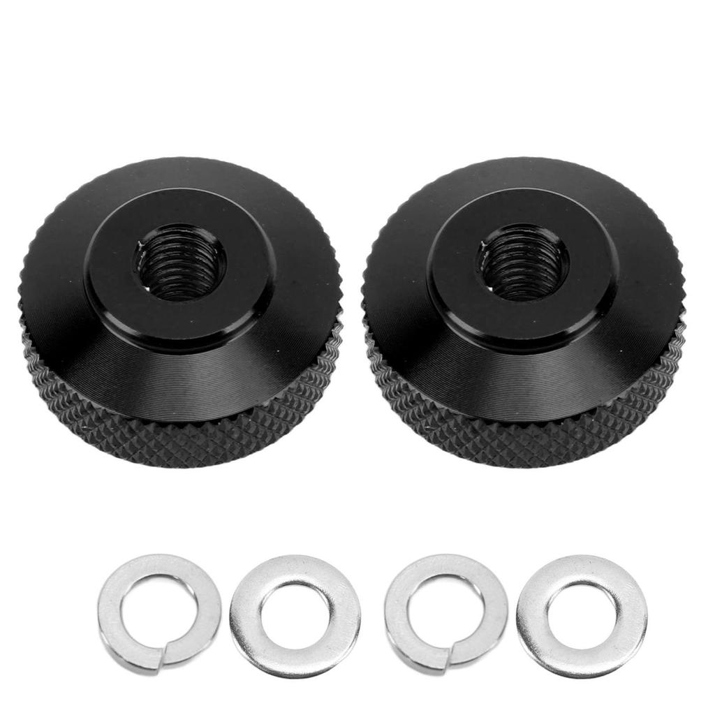 Bike Chain Adjustment Nut, Practical 2 Pieces Aluminum Chain Adjustment Nuts Durable and Easy to Use for Monkey Cross Super(Black)