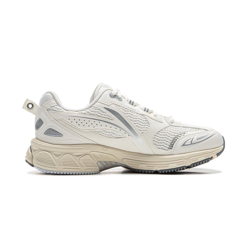 Li Ning Fuyiao 2.0 Нескользящие Износостойкие Низкие Кроссовки для Спринта и Бега на Длинные Дистанции Женские Белые ARXU002-11