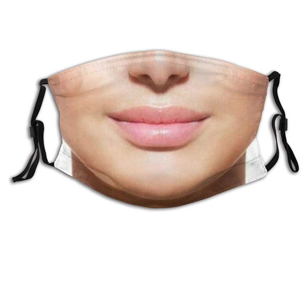 Facial Expression Funny Printed Mask Personality Party Cosplay Mask  Cycling