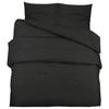 VidaXL Black Duvet Cover Set 240x220 Cm Lightweight Microfiber135968