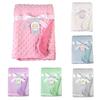 Newborn Thermal Soft Fleece Baby Blanket Bedding Set Swaddling