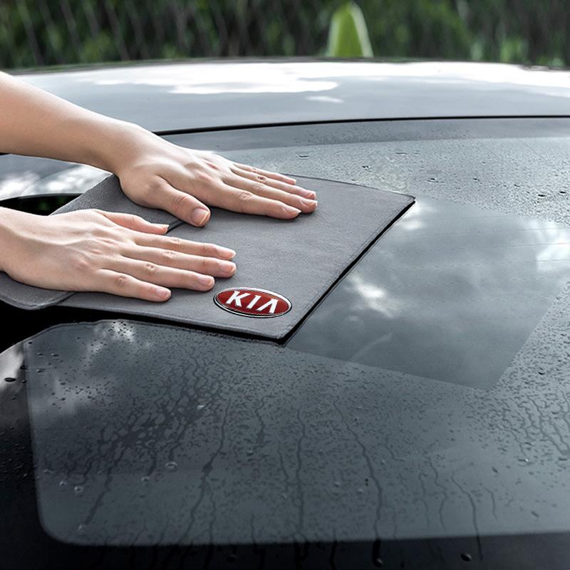 1 шт. 2025 Мода Новое Полотенце для Мойки Автомобиля Микрофибра Чистящая Тряпка Ткань Автотовары Для KIA Cerato Sportage R K2 K3 K5 Sorento Sportage R Rio Soul